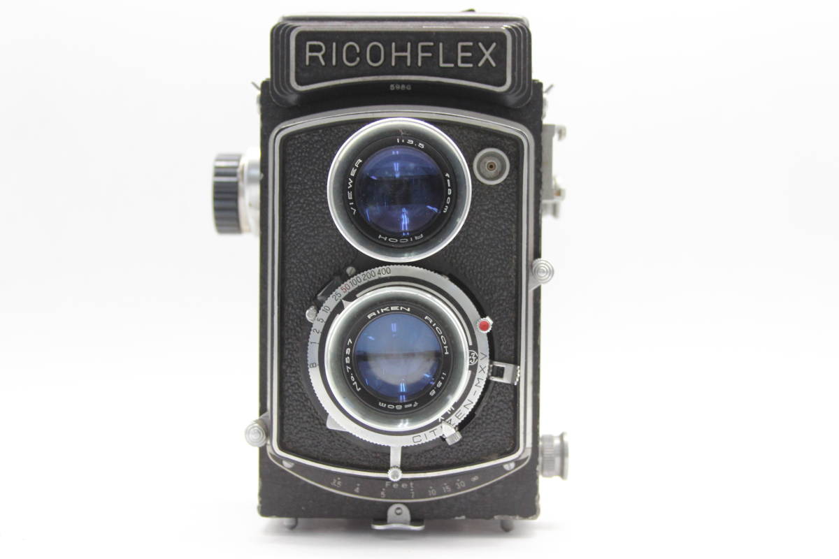 美品】 Riken Ricohflex リコー 【訳あり品】 80mm s1163 二眼カメラ