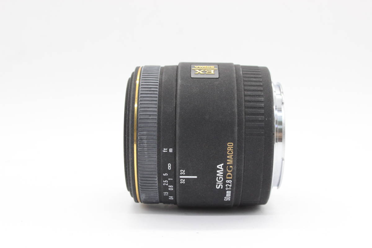 【返品保証】 シグマ Sigma 50mm F2.8 DG Macro キャノンマウント レンズ s2362_画像6