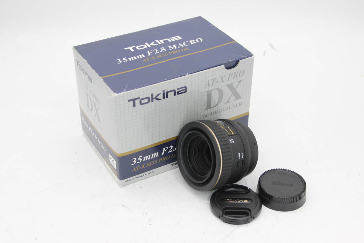 【極美品 返品保証】 【元箱付き】 トキナー Tokina AT-X Pro Macro 35mm F2.8 DX ニコンマウント レンズ s2546_画像1