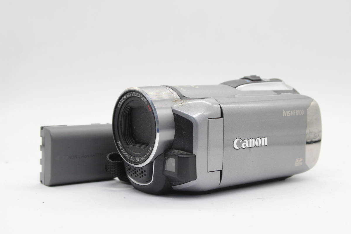 【返品保証】 【録画再生確認済み】キャノン Canon ivis HF R100 CMOS バッテリー付き ビデオカメラ s2555
