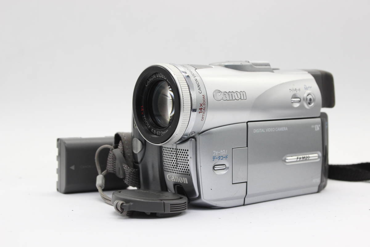 【返品保証】 【録画再生確認済み】キャノン Canon MiniDV DM-FV M20 14x バッテリー付き ビデオカメラ s2557