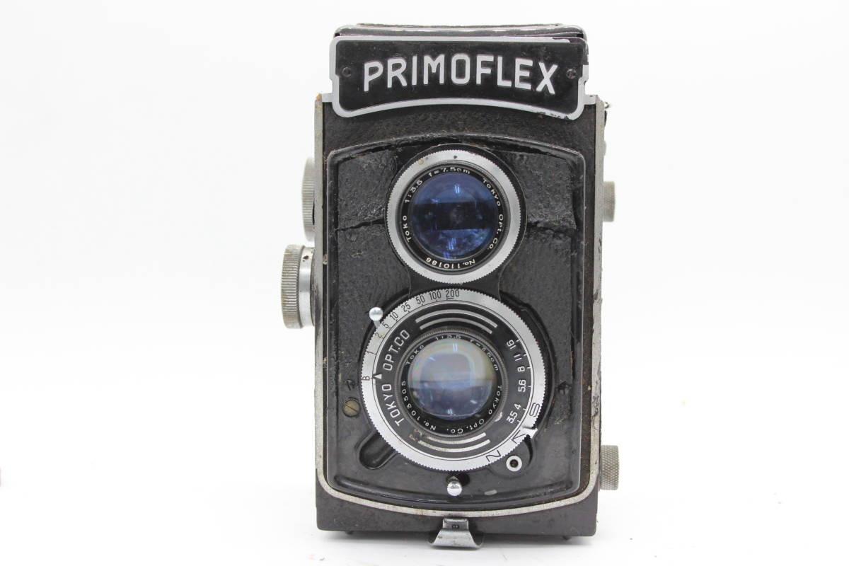 【訳あり品】 PRIMOFLEX Toko 7.5cm F3.5 二眼カメラ s3022_画像2