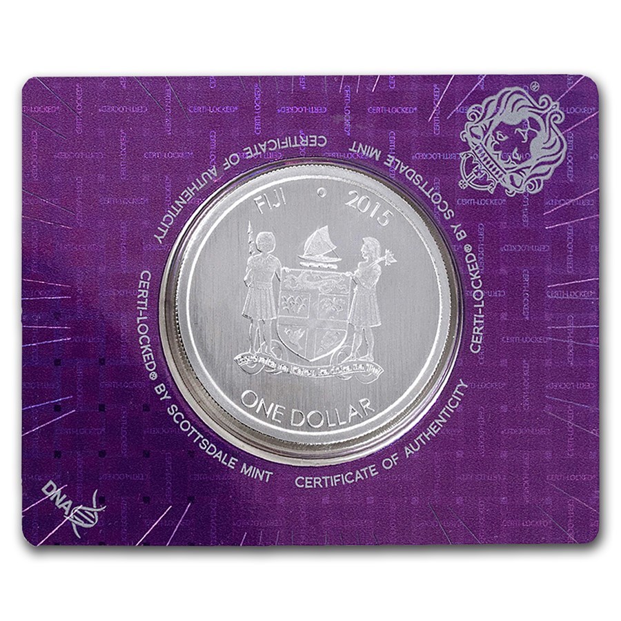 [ written guarantee * case attaching ] 2015 year ( new goods )fiji-[ iguana ] original silver 1 ounce silver coin 