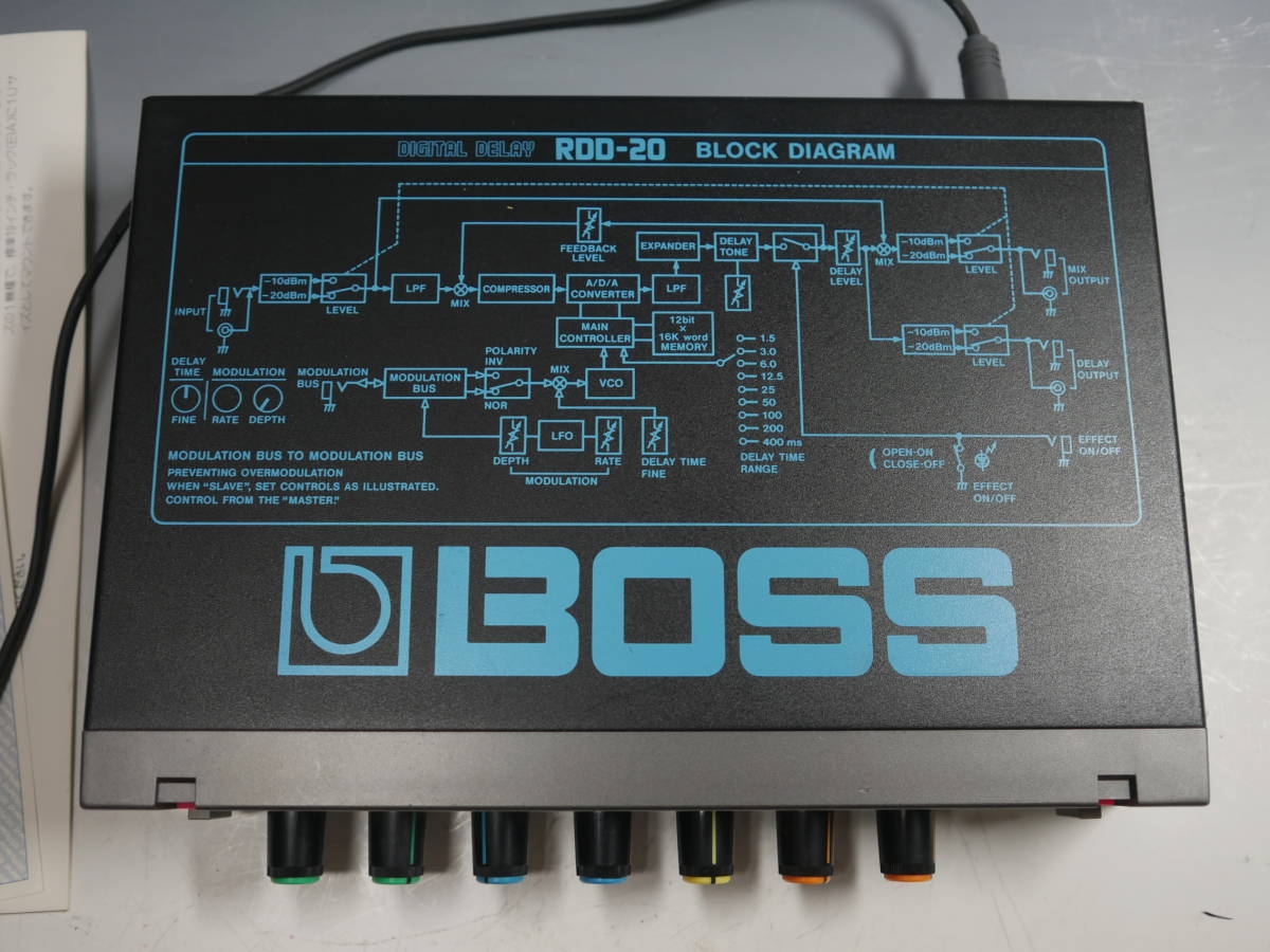 BOSS デジタルディレイ RDD-10 日本製 ハーフラック動作確認済み BOSS デジタルディレイ RDD-10 日本製 ハーフラック動作確認済み