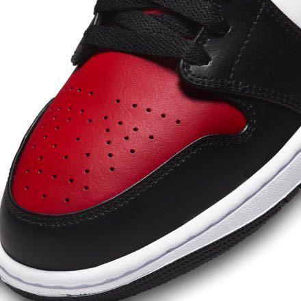 送料無料 29.0cm 新品 未使用 Nike Air Jordan 1 Mid Black Red White ナイキ エアジョーダン ミッド ブラック ジムレッド ホワイト US11