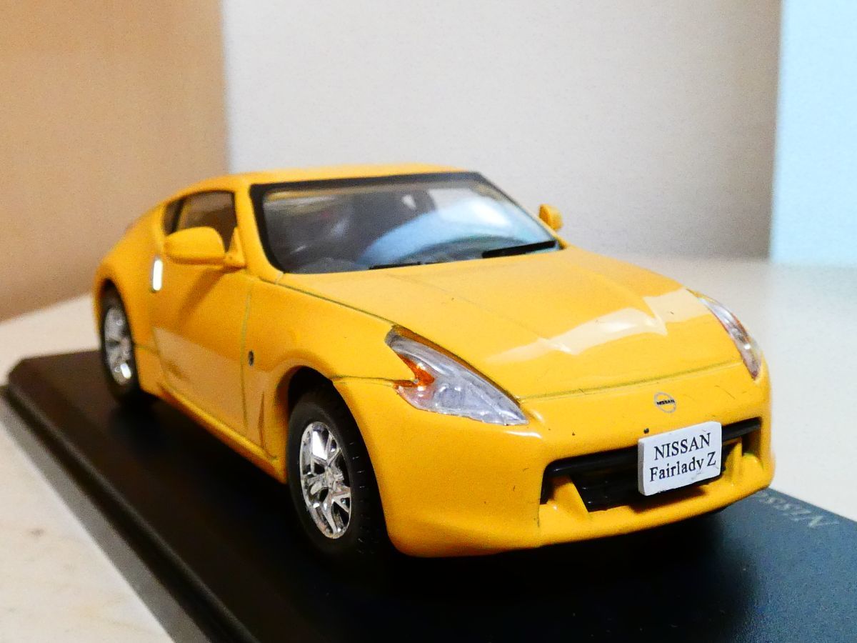 国産名車 日産 コレクション 1/43 フェアレディＺ 2008 黄色 アシェット 旧車 クラシックカー ミニカー_画像1