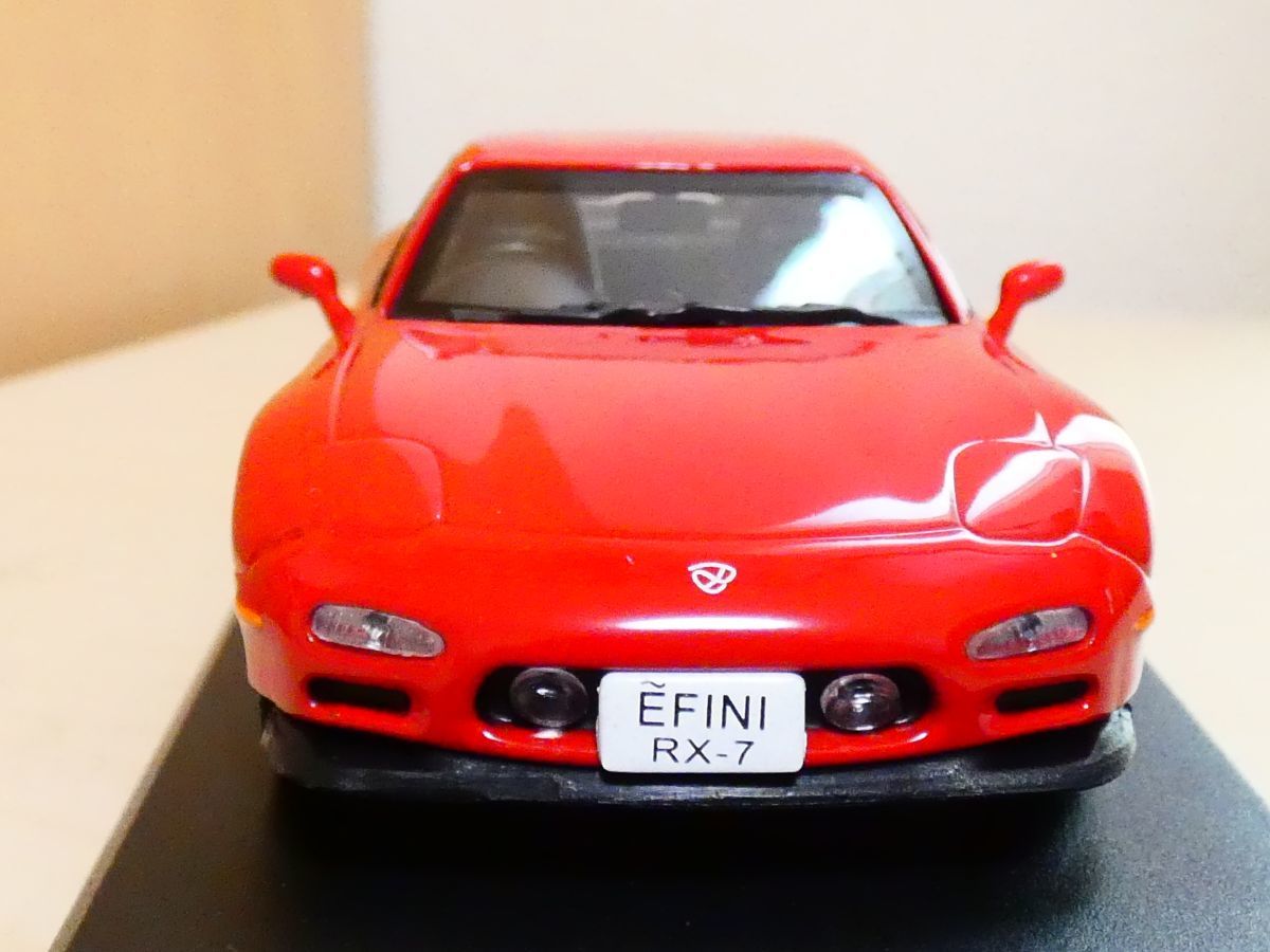 国産名車 コレクション A 1/43 マツダ アンフィニ RX7 RX-7 1991 赤 アシェット 旧車 クラシックカー ミニカー_画像3