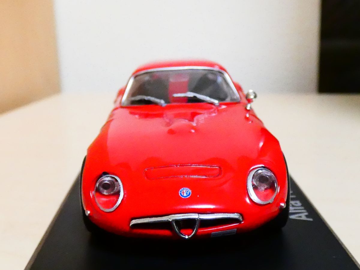 国産名車 コレクション 1/43 アルファロメオ TZ 1964 赤 アシェット 旧車 クラシックカー ミニカー Z_画像3