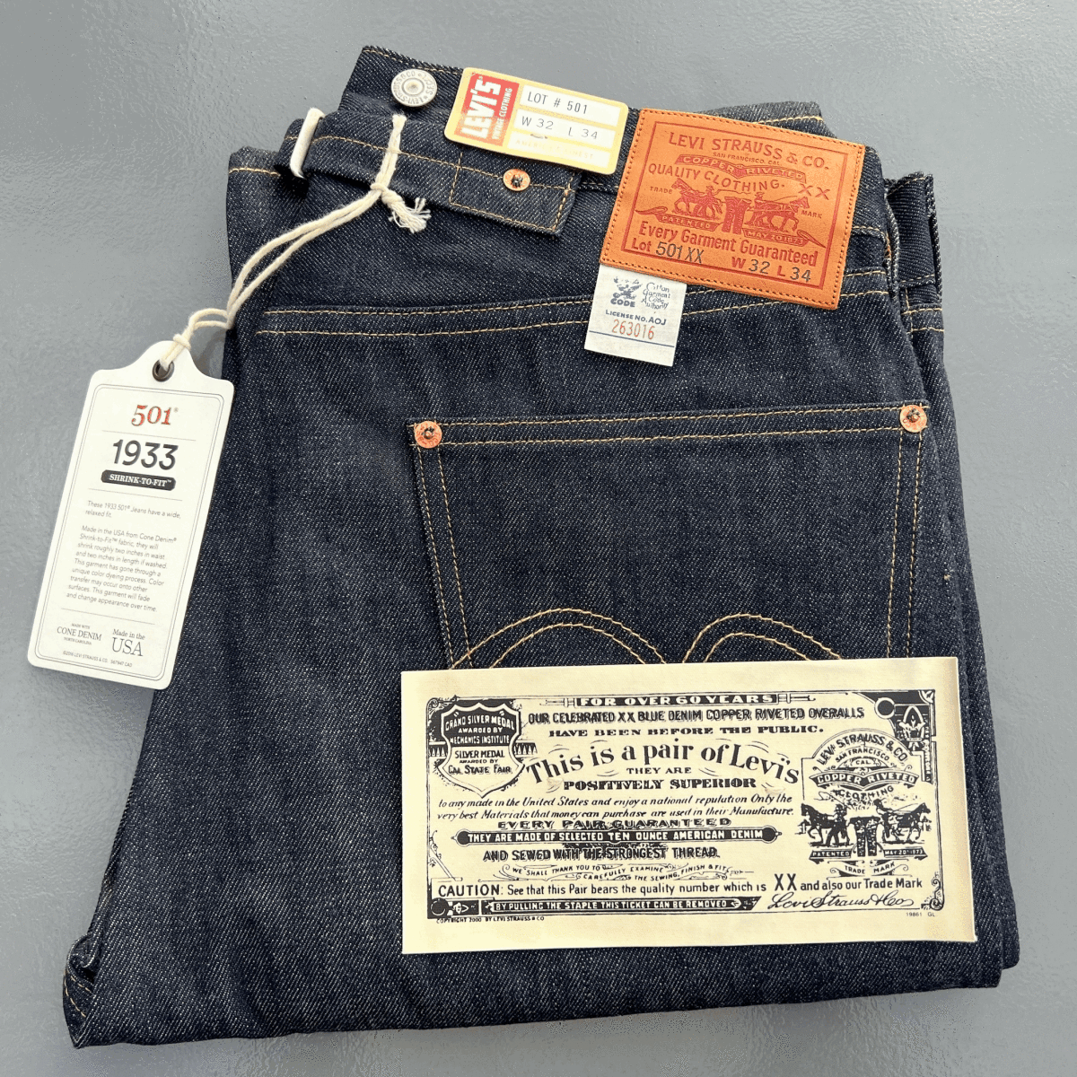 Yahoo!オークション - 米国製 NRAタグ付き 1933年モデル LEVI'S Yahoo!オークション - 米国製 NRAタグ付き 1933年モデル LEVI'S