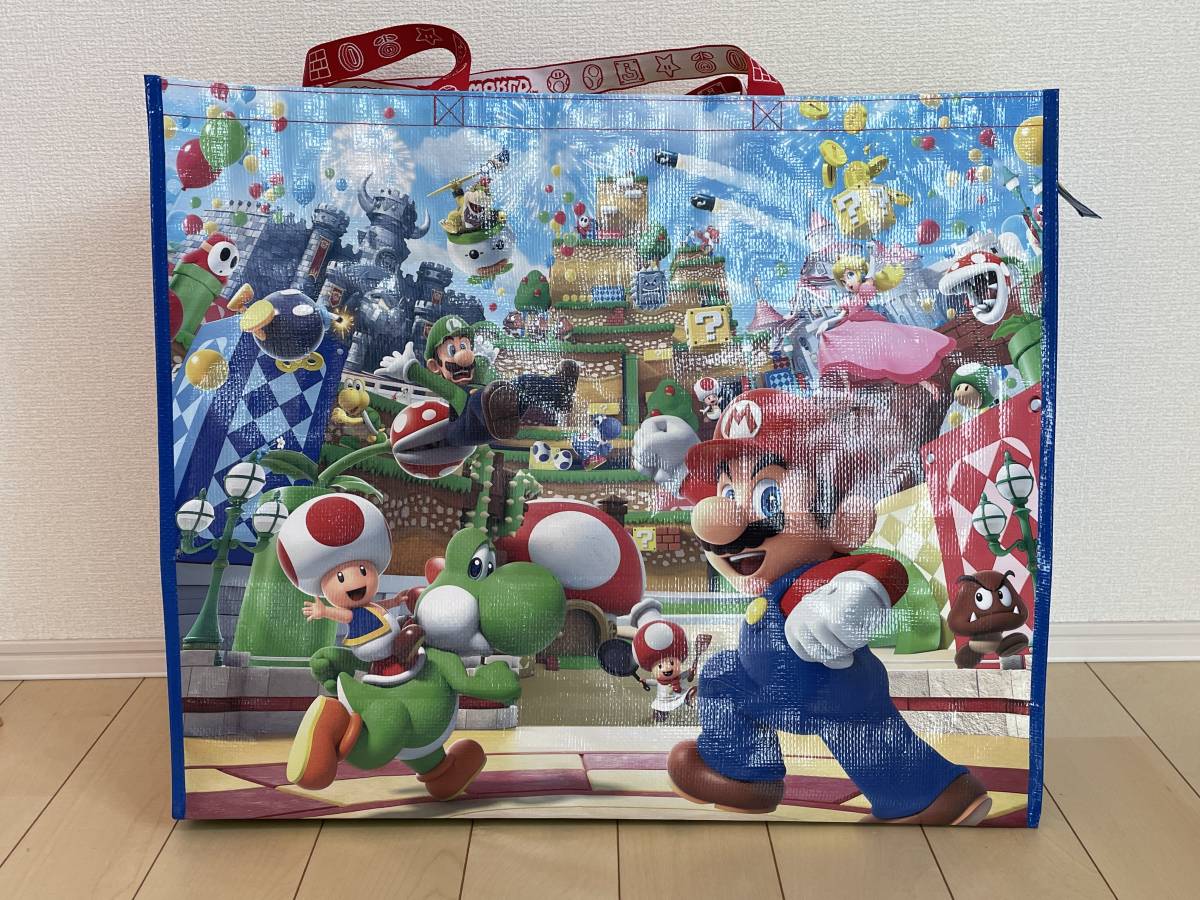美品】USJ ユニバ スーパーマリオ ショッピングバッグ 美品】USJ ユニバ スーパーマリオ ショッピングバッグ