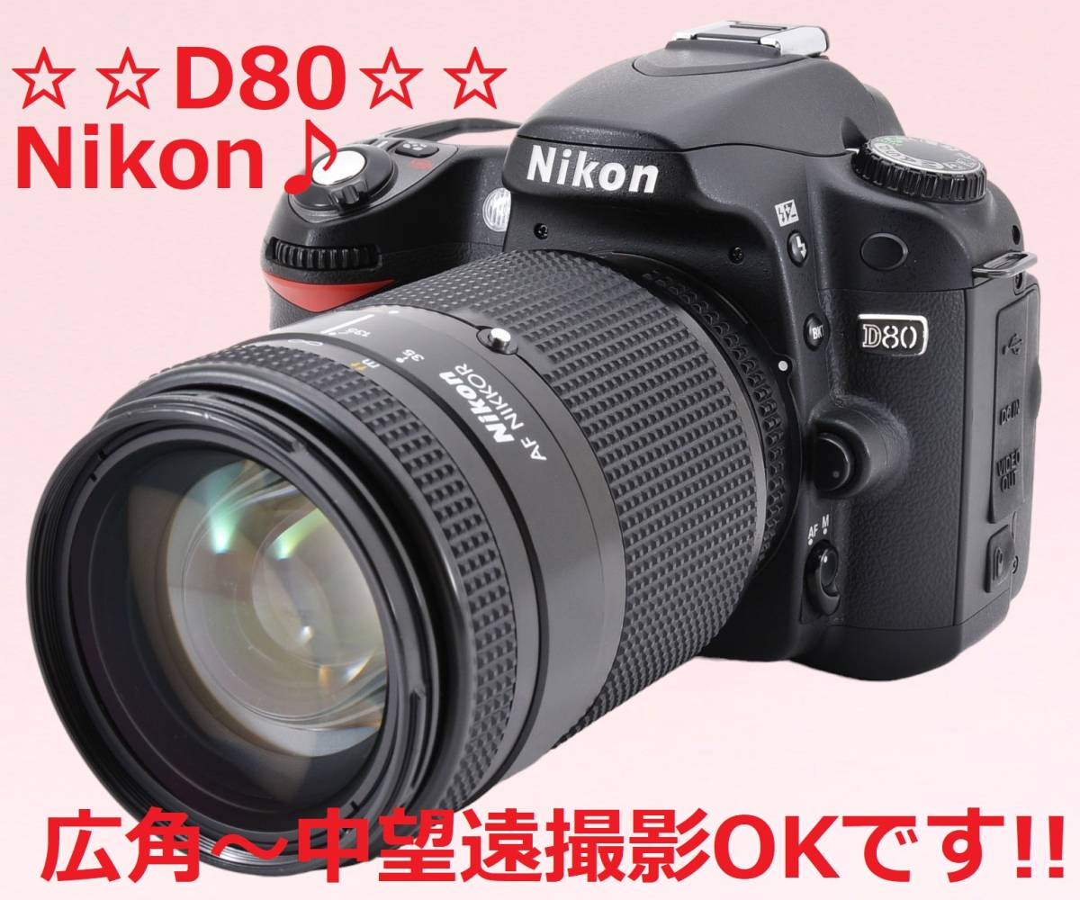 無料配達 ショット数6092回♪＆初心者さんにおすすめ!! Nikon #6206 D80 ニコン