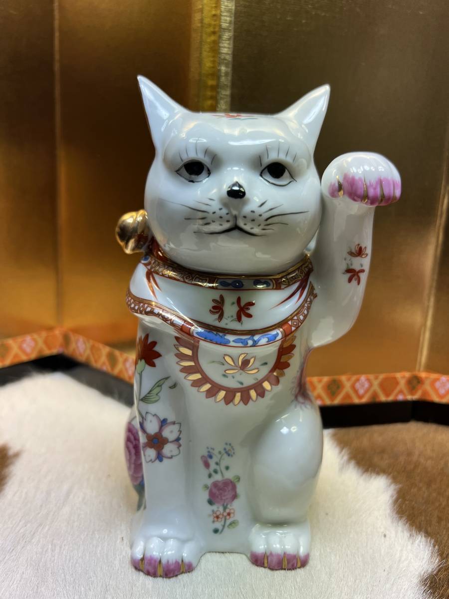 木彫 招き猫 お多福 お福さん 一刀彫 時代物 古美術 レトロ 骨董 - 工芸品