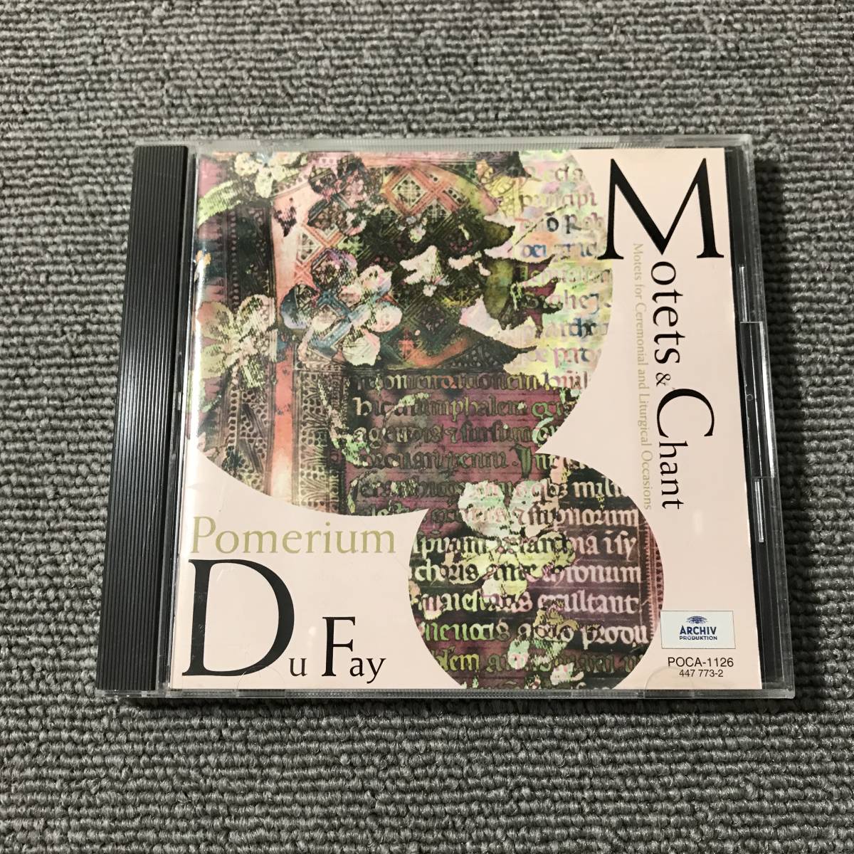 ポメリウムII POMERIUM■ヒーリング / デュファイ：モテトゥス、プレイチャント　DU FAY: MOTETS & CHANT■型番:POCA-1126■■AZ-3626_画像1