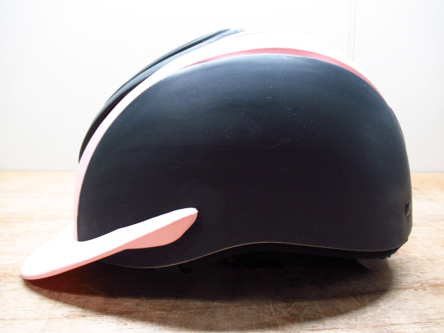 LAMI-CELL ラミセル 乗馬用 ヘルメット Sサイズ 51-54cm ピンク ブラック 収納袋 管理5S1003E-E3_画像3