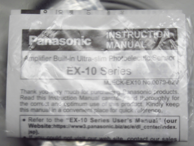 Panasonic パナソニック 極薄型 ビームセンサ （アンプ内蔵） EX-11B-C5 UEX11BC5 EX-10シリーズ 管理5K1005F-YP14_画像3