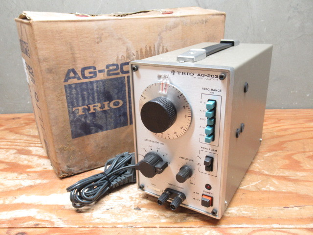 TRIO トリオ AG-203 OSCILLATOR オシレーター 低周波発振器 管理5Y1030A-B06_画像1