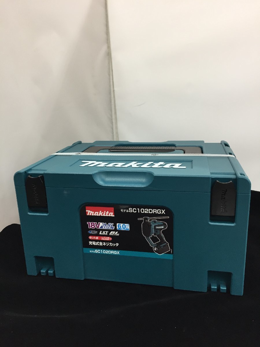 【未使用】makita(マキタ) 14.4/18v充電式全ネジカッタ (フルセット6.0Ahバッテリx2/充電器/ケース) SC102DRGX　/ITEUWX6VRBXG