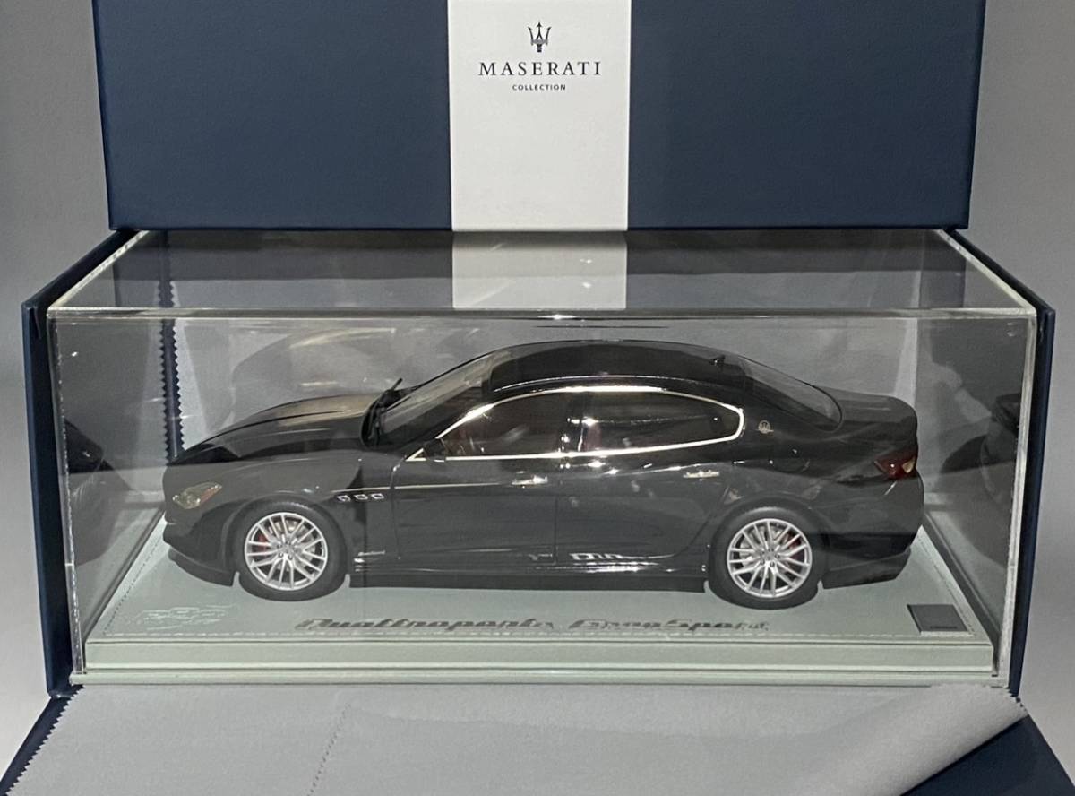 BBR 1/18 Maserati Quattroporte GranSport MY17 ◆ Nero Ribelle ◆ マセラッティ クアトロポルテ ケース付 BBRC1822CMA