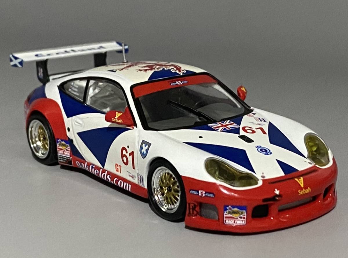 Minichamps 1/43 Porsche 911 GT3RS 12hr Sebring 2003 Fisken/Hayden/Donaldson #61 ◆ P.K.Sport Scotland ◆ ミニチャンプス 400 036961_画像1