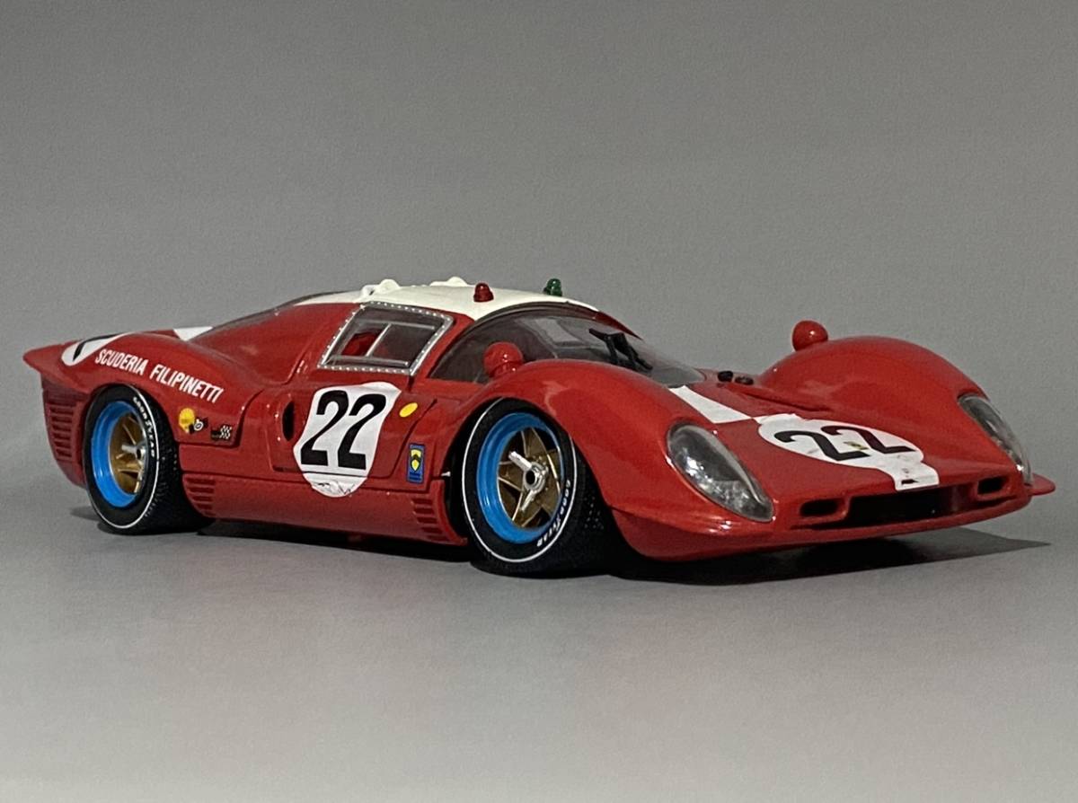 1/18 Ferrari 412 P Scuderia Filipinetti #22 Le Mans 24h 1967 ◇ J