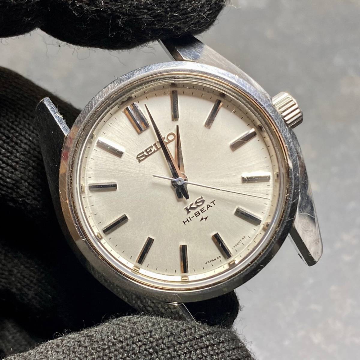 1000円〜 SEIKO KS HI-BEAT KING セイコー キング メンズ 腕時計 WristWatch ビンテージ Vintage 送料無料 簡易クリーニング済 T3_画像1