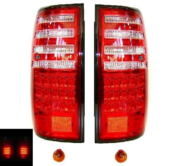 ランクル 80 81 LED クリスタル コンビ テール ランプ ベンツ風 左右 ワイド ナロー ランドクルーザー FJ80G FZJ80G HZJ81V HDJ81V 送込_画像1