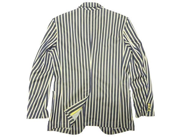 * хорошая вещь!da мех ob цент George * полоса рисунок 2B tailored jacket M/ school жакет золотой кнопка темно-синий блейзер DUFFERmoz костюм MODS