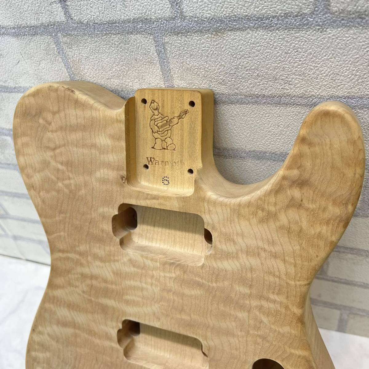 未使用 warmoth ボディ 未塗装 虎目模様 ギター ワーモス 6_画像2