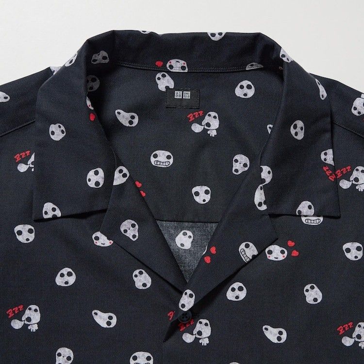 【UNIQLO×ジブリ】開襟半袖シャツ S〜4XL ユニセックス男女兼用 海外限定 UNIQLO スタジオジブリ シャツ 男女両用 ユニセックス