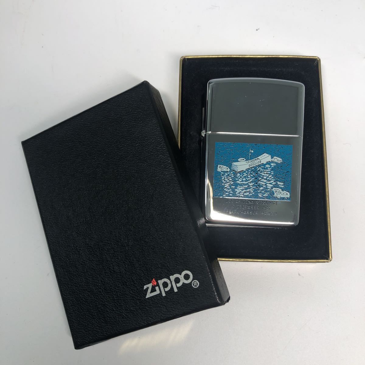 【1円スタート】未使用　ZIPPO ジッポー CAMEL/キャメル　USS ARIZONA MEMORIAL 7December 1941 HARBOR HAWAI オイルライター 【IK-00524】_画像1