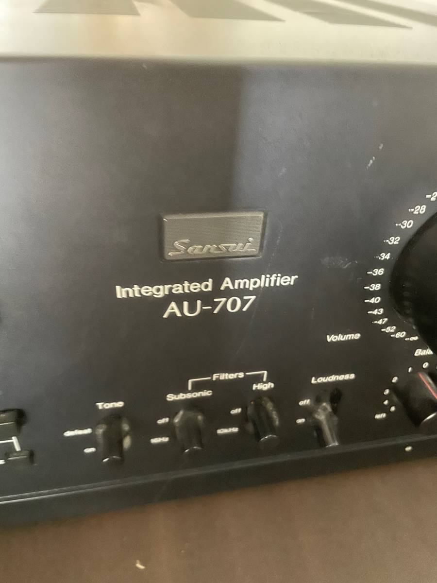 【ジャンク品】sansui　山水　integrated amplifier AU-707　アンプ　_画像4