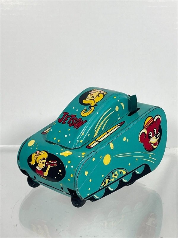 【メール便送料無料対応可】 Space Jetson The Tank 雑貨 惑星探査車 宇宙家族ジェットソン 中国製 当時物 1960年代 ゼンマイ式 ブリキ 自動車