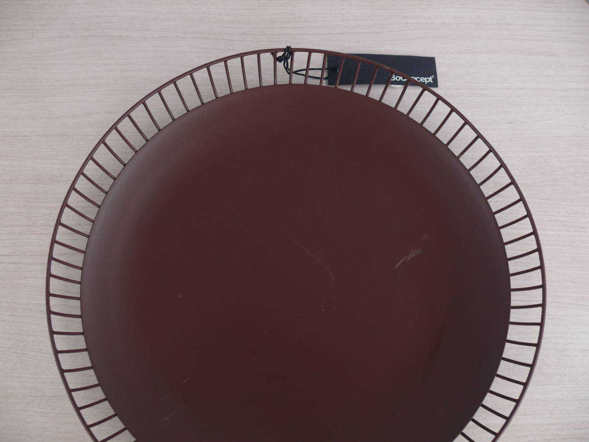BoConcept ボーコンセプト Vector 40cm メタルディッシュ ワイヤーバスケット トレー（直径約40cm/高さ約5,8cm）D 新品価格15,900円_画像3