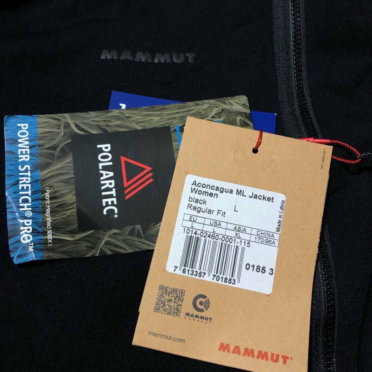 MAMMUT マムート ミッドレイヤージャケット アコンカグア ミッドレイヤー ジャケット ブラック レディースL 新品