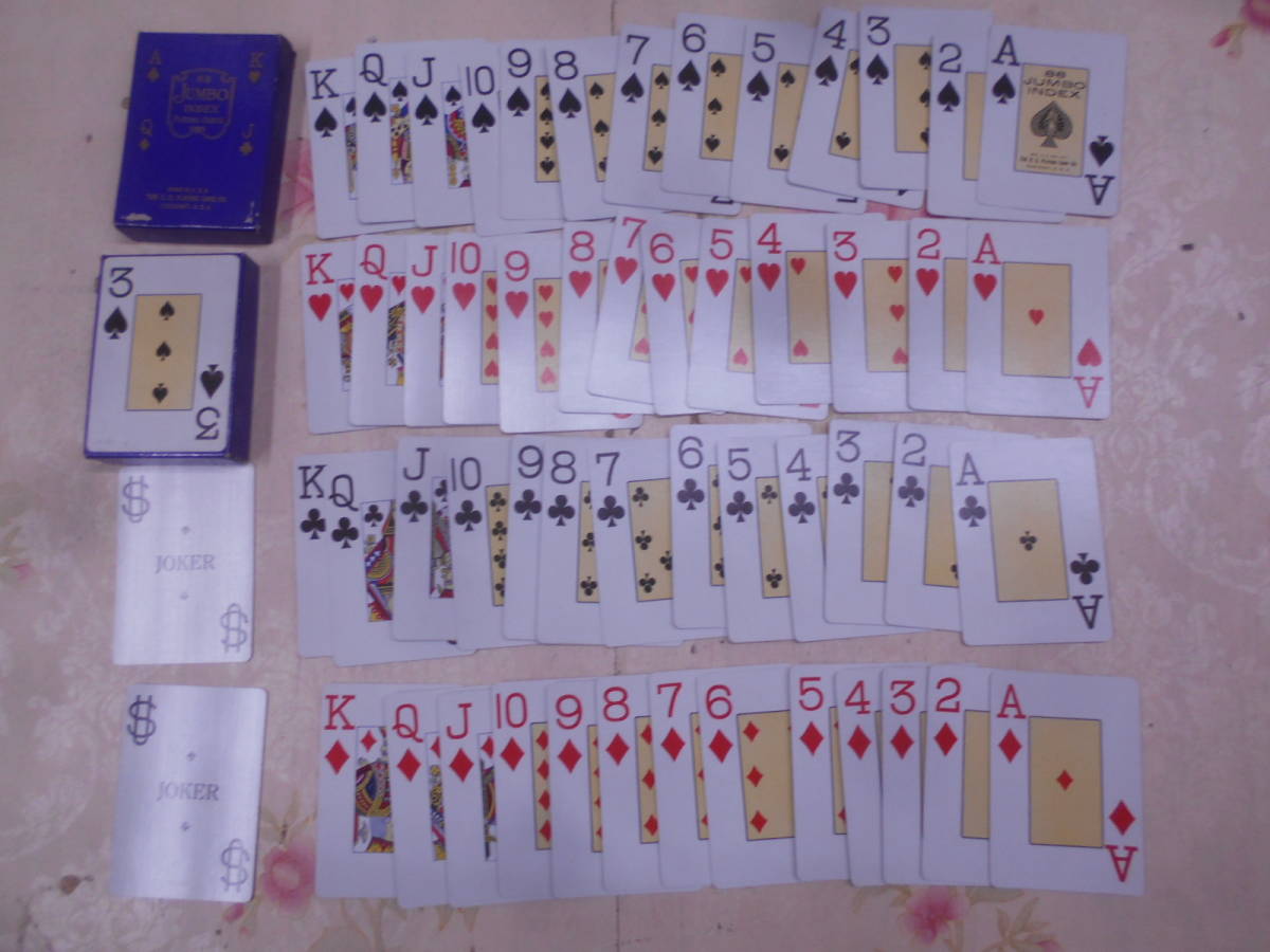 9F○/91/88 JUMNO INDEX PLAYING CARDS/MADE IN USA CINCINNATI//カードゲーム　トランプ_画像1