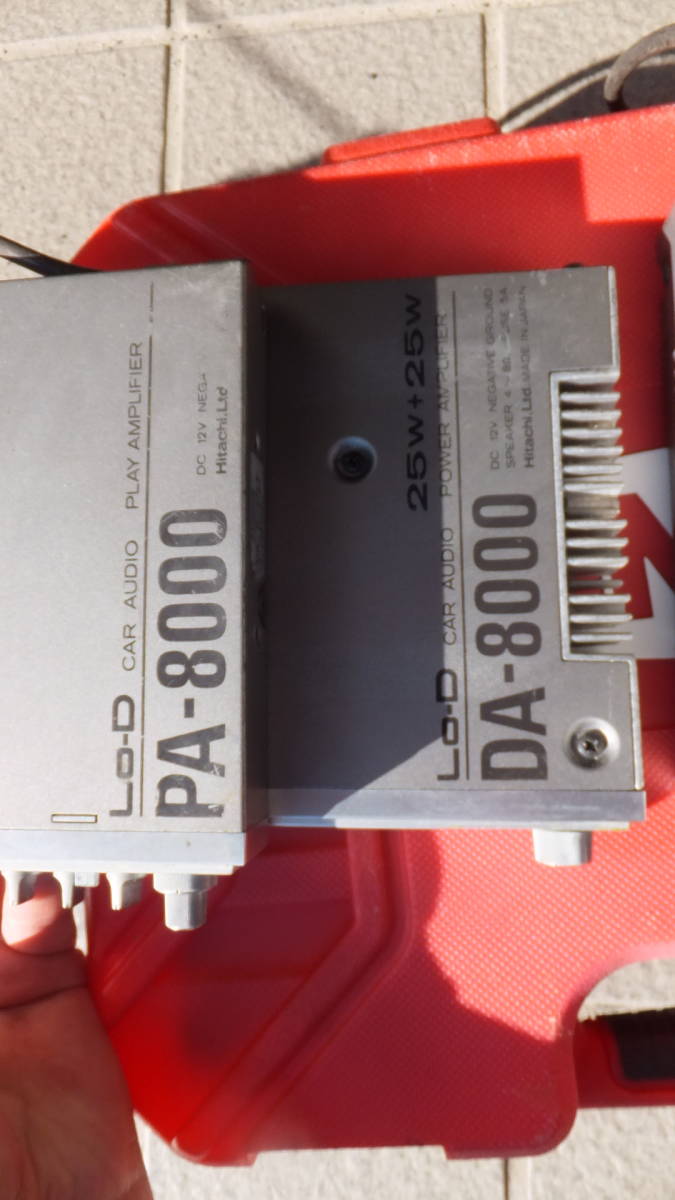 旧車 ジャンク　Lo-D　日立　カーオーディオ　PA-8000 DA-8000 CSD-8030 アンプ　イコライザー　カセット　ロンサムカーボーイ_画像5