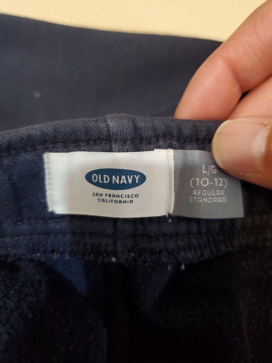 キッズ OLD NAVY スエットパンツ スウェットパンツ 長ズボン ネイビー サイズL (150位) 【中古品】_画像7