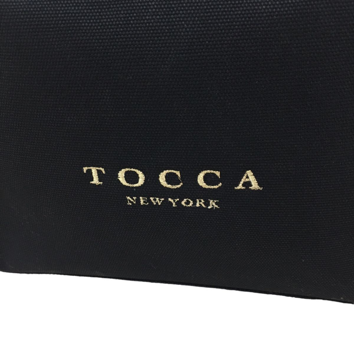 D473 TOCCA トッカ ハンドバッグ トートバッグ 手持ち 手提げ かばん カバン 鞄 バッグ BAG ブラック レディース 実寸参考_画像3