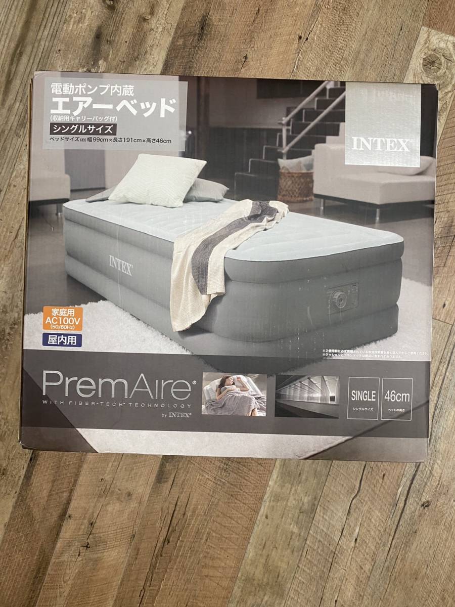 US7 【1円～】未使用品 エアーベッド ベッド シングル PremAire INTEX