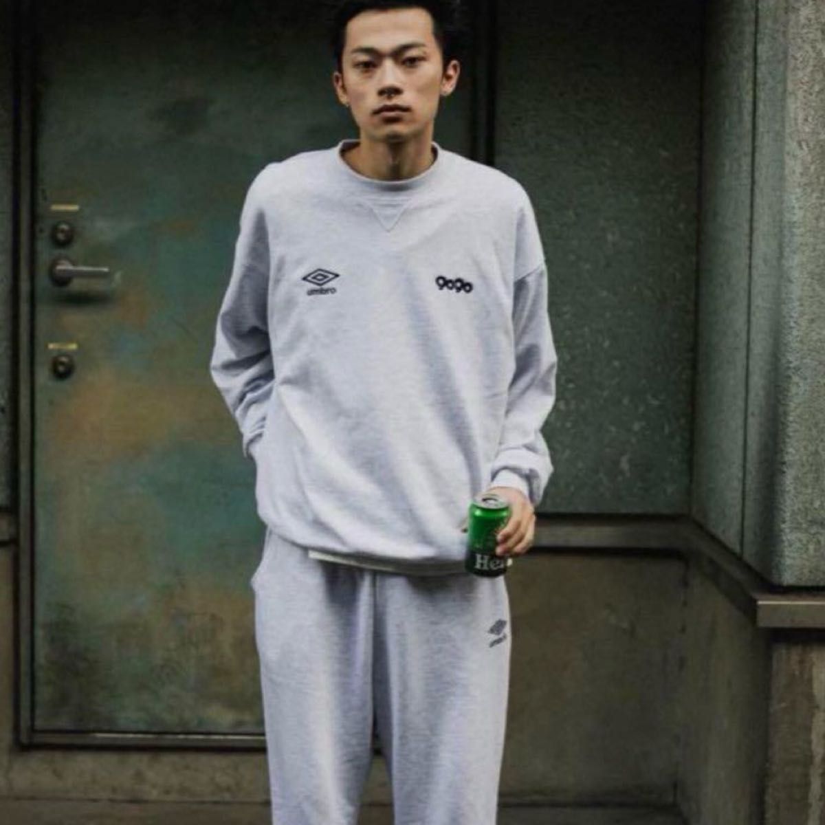 9090 × umbro Two Logo Sweat Loop XL アンブロ　コラボ　スウェット