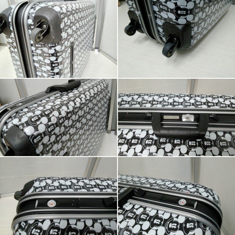 ART WELD Disney Mickey Mouse Carry case suitcase MICKEY MOUSE travel trunk Mickey total pattern key 