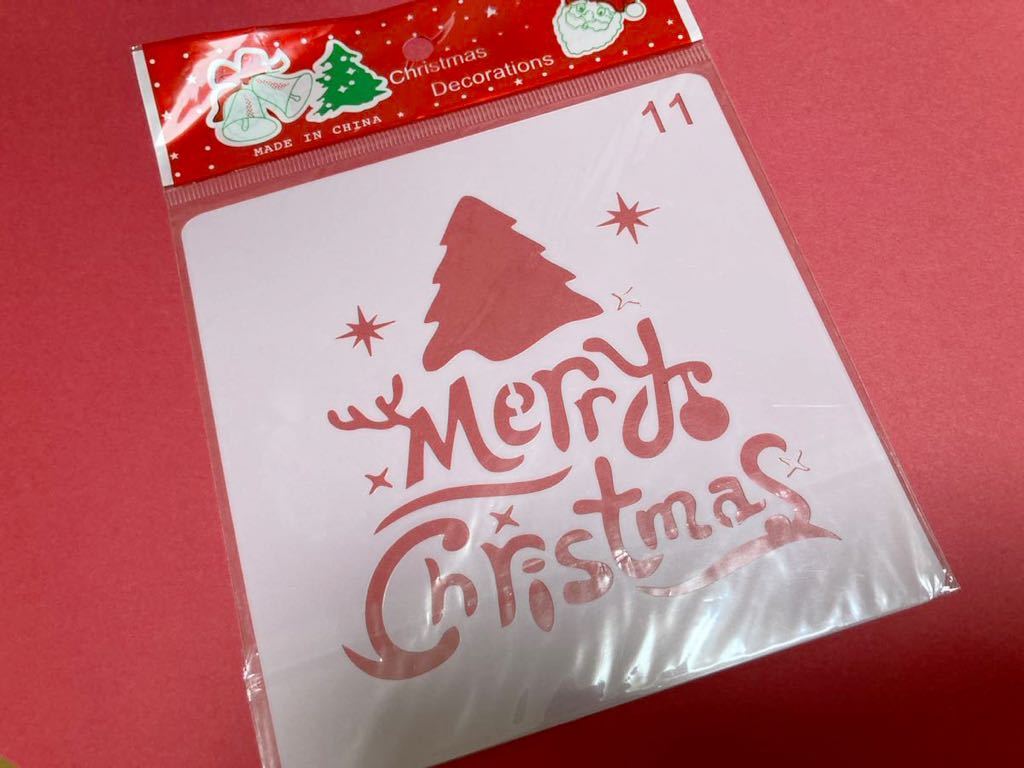 11 stainless steel seat repeated use possibility Christmas window deco snow spray paper Cafe Latte art decoration decoration present 