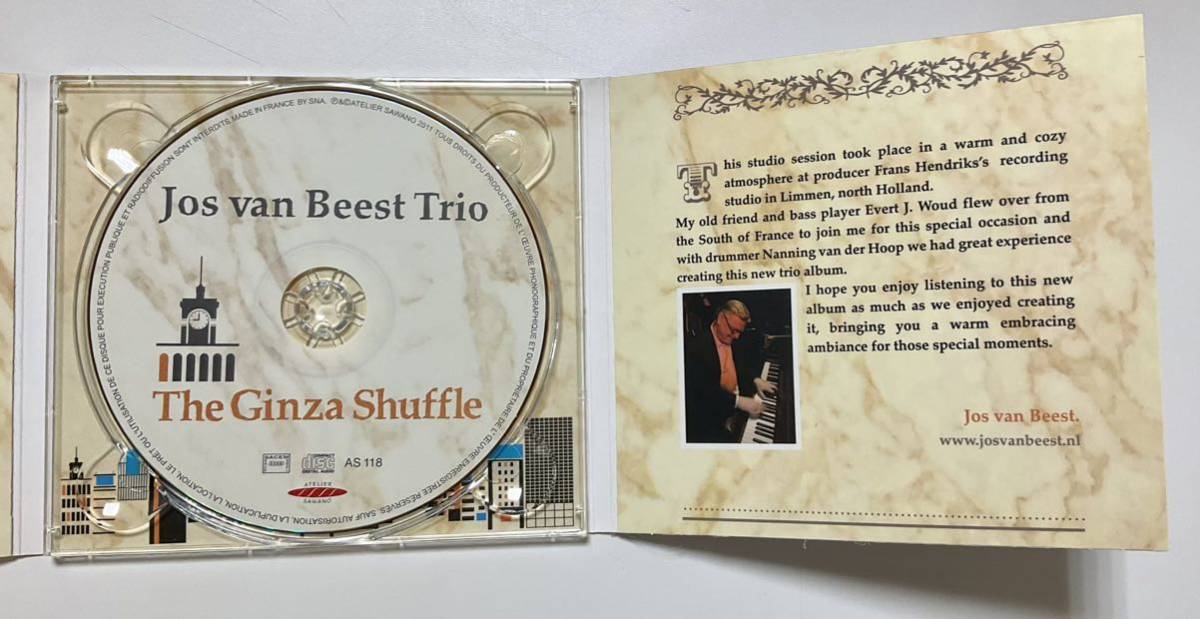 ジャズCD ヨス・ヴァン・ビースト・トリオ　ザ・銀座・シャッフル　デジパック仕様 Jos van Beest Trio The Ginza Shuffle_画像2