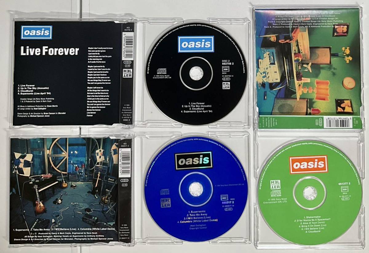 CD5枚組　Oasis singles DEFINITELY MAYBE 洋楽　海外ロック　輸入盤 オアシス_画像3
