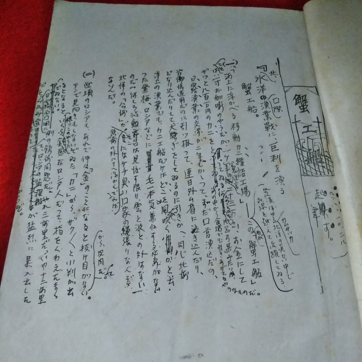 f-289　小林多喜ニ著作集　第二篇　昭和21年4月20日発行　創建社出版部　蟹工船 ※9 _画像3