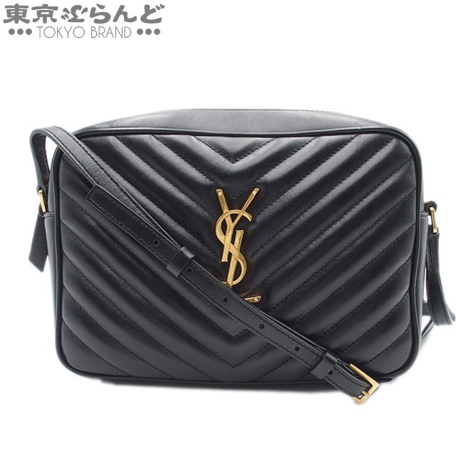 101689849 サンローランパリ SAINT LAURENT PARIS カメラバッグ フリンジ 612544 ブラック レザー ショルダーバッグ レディース A_画像1