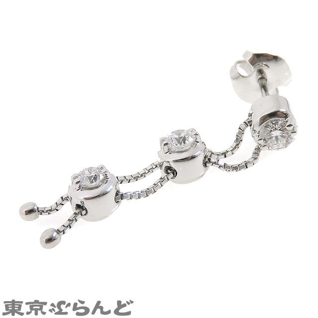 101680145 タサキ TASAKI トリロジー ダイヤモンド ピアス K18WG 総0.72ct ホワイトゴールド 田崎真珠 ピアス レディース 仕上済_画像6