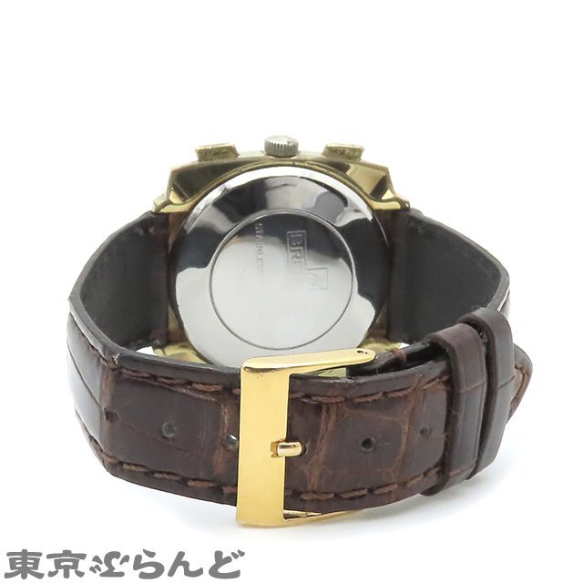 101685325 ブライトリング BREITLING トップタイム Ref.2009 cal.7730 SS レザー バルジュー7730 パンダ クロノグラフ 腕時計 メンズ 手巻_画像3