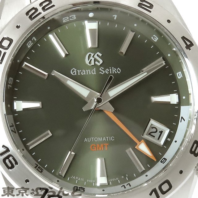 101690334 Seiko SEIKO Grand Seiko mechanical GMT SBGM247 9S66-00J0 green SS box * written guarantee attaching . wristwatch men's self-winding watch 