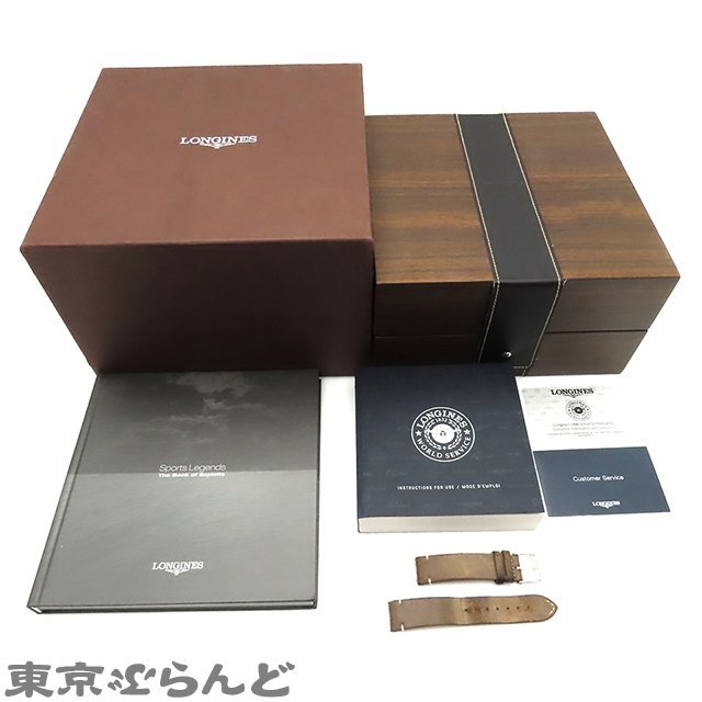 101682412 ロンジン LONGINES ヘリテージ ミリタリー L2.819.4.93.2 アイボリー SS ナイロン 箱・保証書付き 腕時計 メンズ 自動巻_画像9